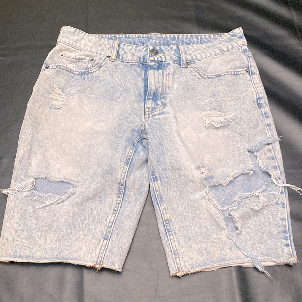 Original use: mens ripped jeans shorts size 34